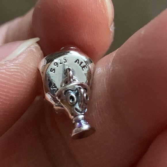 NWOT Disney, Beauty and the Beast Mrs. Potts and Chip Dangle Charm Silver 925 - Picture 13 of 14